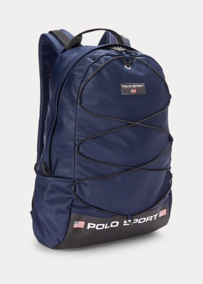 Mochilas Polo Ralph Lauren Hombre Azul Marino - Polo Sport Nylon - KFBYI1695